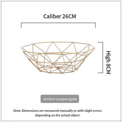 

NeillieN Metal Fruit Basket Tieyi Fruit Plate Snack Basket Vegetable Drainage Basket Nordic Home Receiving Products