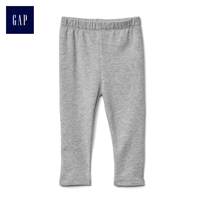 

GAP flagship store female young soft terry cloth elastic waist leggings 297733 hemp gray 2YRS