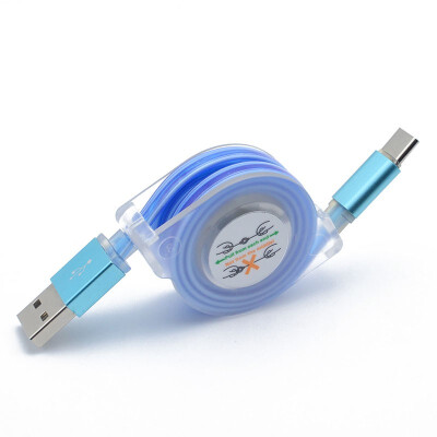 

LED Two heads bright Type c Light Data Line Cable Colorful Light-emitting Led Luminous Tube USB Charging Cable For Android