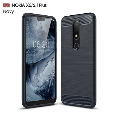

for Nokia 61 Plus WIERSS Shockproof phone case cover for Nokia 61 for Nokia 6 2018 Slim Armor case Back cover Fundas Capa