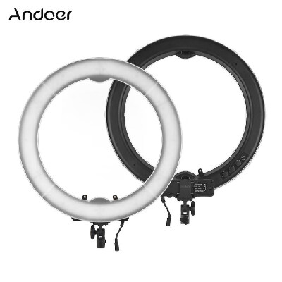 

Andoer RL-18RGB 18 Inch LED Ring Video Light 3200K-5600K Bi-color Mode 360 Colors RGB Mode 2800 Lumens Stepless Adjustment CRI 9