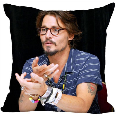 

Johnny Depp Pillow Case High Quality New Years Pillowcase Wedding Decorative Pillow Cover Gift For Children 35x35CM 35x35CM