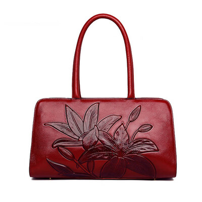 

SUWERER Brand women Genuine Leather bags for women 2019 new luxury handbags women bags designer Embossed bag