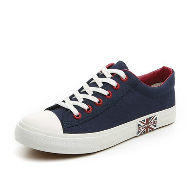 

Mens British style Canvas casual shoes Lace-up student shoes