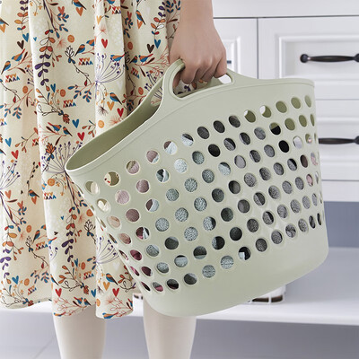 

NeillieN Plastic hollow basket plastic kitchen basket shopping basket household goods basket dirty clothes basket basket