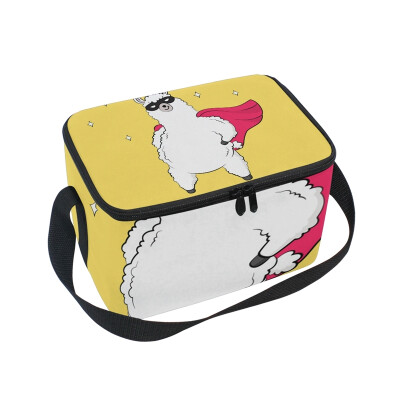 

ALAZA Lunch Box Insulated Lunch Bag Large Cooler Superllama Tote Bag