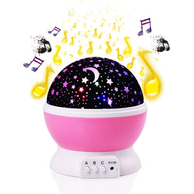 

UpperX New Projection Lamp Music Night Light Projector Spin Star Moon Sky Children Kids Sleep Romantic Led USB Projection Lamp
