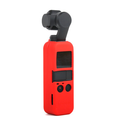 

Early traveler earlymen DJI Lingyi OSMO POCKET Pocket PTZ camera silicone case Red body cover protection camera to send lanyard wristband