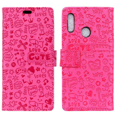 

MOONCASE HTC U12 Life Little Witch Leather Case - Rose Red