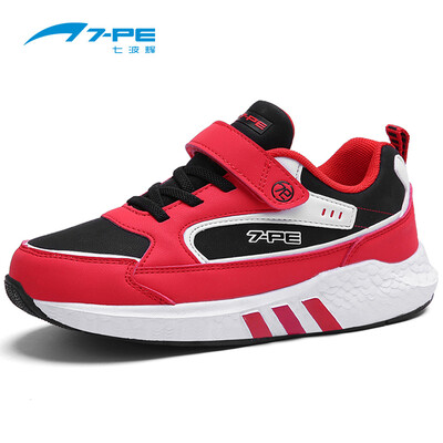 

Seven wave Hui 7-PE childrens shoes boys shoes big childrens sports shoes self-operated new spring leather casual shoes soft bottom children running shoes tide 80739 red 33
