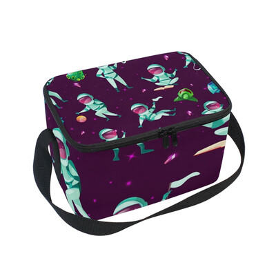

Lunch Box Insulated Lunch Bag Large Cooler Astronaut Explore Tote Bagfor Kids Men Women