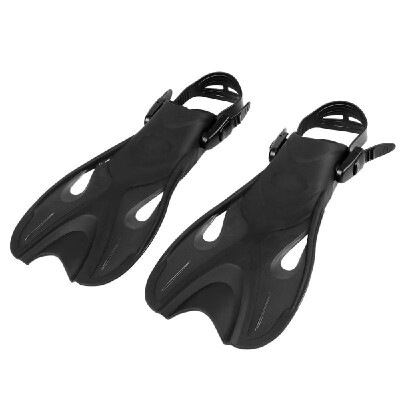 

Adults Kids Diving Fins Open Heel Flippers Adjustable Strap Swimming Snorkeling Scuba Equipment