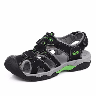 

Baotou sandals mens outdoor shoes beach sandals leather mens sports sandals wading shoes