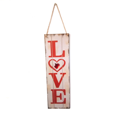 

Vintage Style Wooden Wall Hanging Decoration Board Handmade Rustic Signs Door Ornaments Plaque Hanger Holiday Valentine Gift