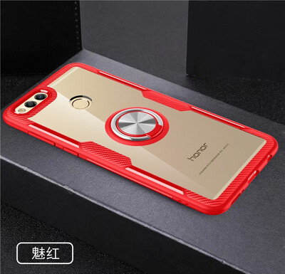 

Back Cover For Huawei Honor 7X Case Car Holder Stand PC TPU Ring Suction Scratchproof Bracket Made in Germany