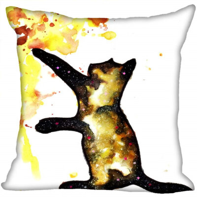 

Cat Hot Sale Pillow Case High Quality New Years Pillowcase Decorative Pillow Cover For Wedding Decorative Christmas 35x35CM 35x35CM