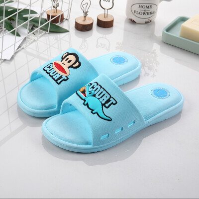 

PaulFrank big mouth monkey childrens sandals&slippers cartoon boys&girls comfortable soft bottom bathroom home beach slippers PF709K sky blue 210