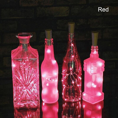 

UpperX 1PCS Solar 2M LED Cork Shaped 20 LED Night Fairy String Light Kork Solarbetrieben Licht Wine Bottle Lamp