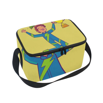 

ALAZA Lunch Box Insulated Lunch Bag Large Cooler Champion Boy Tote Bag