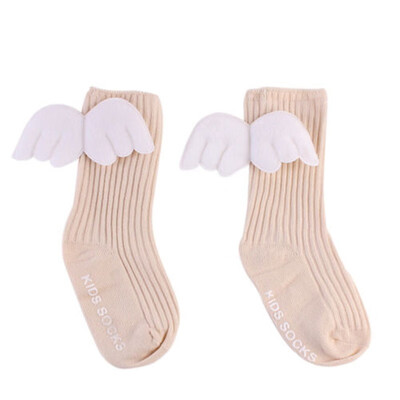 

New Cute Baby Cotton Socks Angel Wing Cartoon Hosiery Newborn Toddler Kid Soft