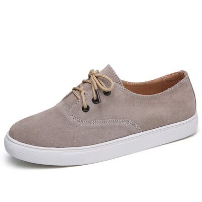

Korean version of the trend of wild flat breathable womens leather board shoes hot air womens shoes soft sole casual shoes
