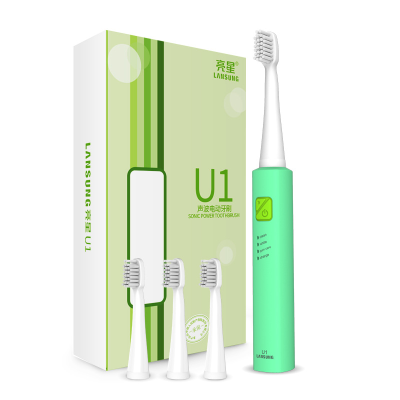 

Sonic electric toothbrush U1 soft hair brush head Inductive charging with USB fast charging safe waterproof Childrens gift