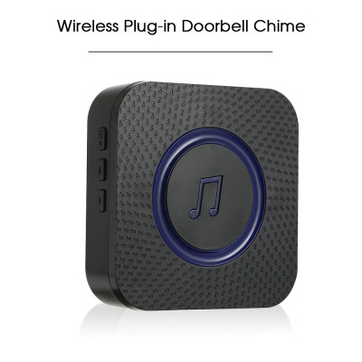 

Wireless Plug-in Doorbell Chime With LED 5 Levels Volume 55 Ringtones Compatible with Visual Doorbell with WiFi Wireless Doorbell