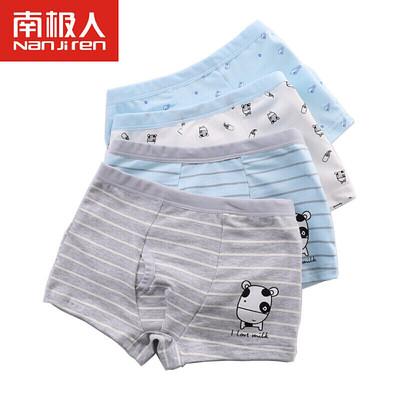 

Antarctic childrens underwear boys&girls underwear cotton boxer four corner cartoon big childrens underwear boys cows - 4 strips 130