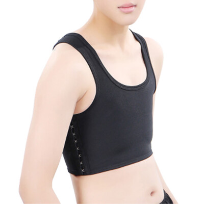 

SLIMBELLE Mesh Chest Binder Short Corset Sport Bra for Tomboy Lesbian