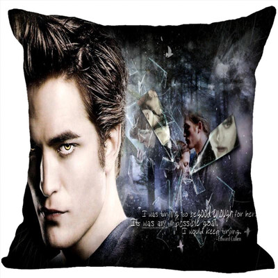 

Twilight Pillow Cover Bedroom Home Office Decorative Pillowcase Square Zipper Pillow Cases Satin Fabric No Fade 35x35CM