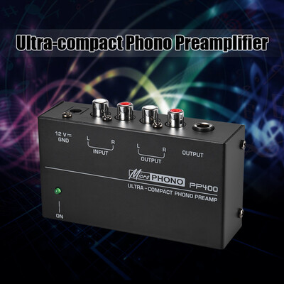 

Ultra-compact Phono Preamp Preamplifier with RCA 14" TRS Interfaces