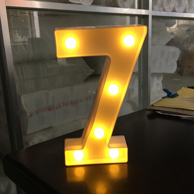 

NeillieN Twenty-six LED alphabetic lights decorative modelling lights plastic alphabetic digital night lightsDecorative lamp