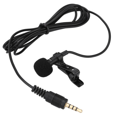 

Mini Portable Clip-on Lapel Lavalier Hands-free 35mm Jack Condenser Wired Microphone Mic for iPhone iPad Smartphones Computer PC