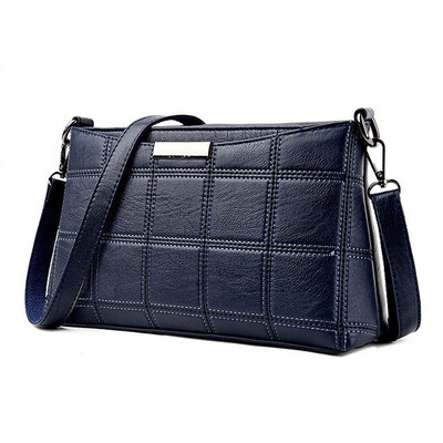 

Women Handbag Leather Plaid Messenger Bags Sac a Main Shoulder Bags Women Crossbody Bag Ladies High Quality Sheepskin Handbags