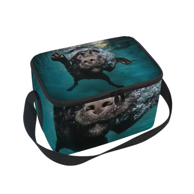 

ALAZA Lunch Box Insulated Lunch Bag Large Cooler Animal Dog Tote Bag