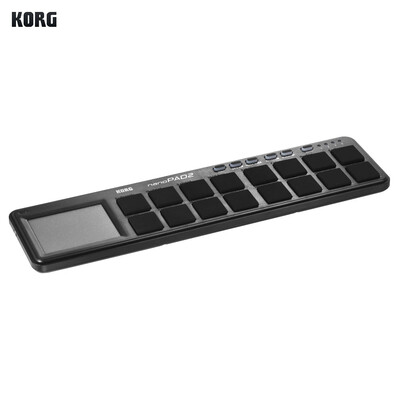 

KORG nanoPAD2 Slim-Line Portable USB MIDI Pad Controller 16 Tripper Pads with USB Cable
