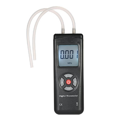 

Professional Hand-held LCD Digital Dual-port Manometer Differential Air Pressure Gauges Tester with 11 Units of Measurement±1378