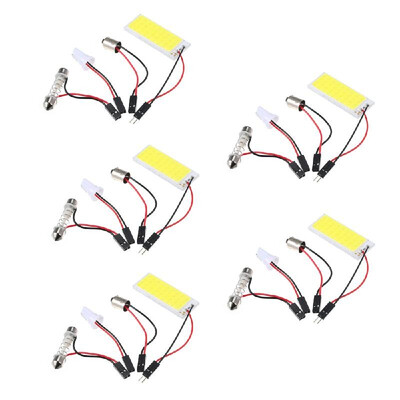 

White 36-COB LED Panel HID Bulb Car Vehicle Interior Map Dome Door Light 5Sets