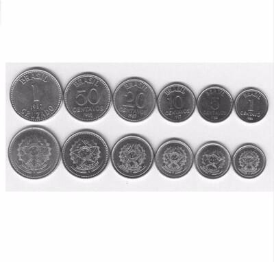 

6 PCS Coins Of Brazil