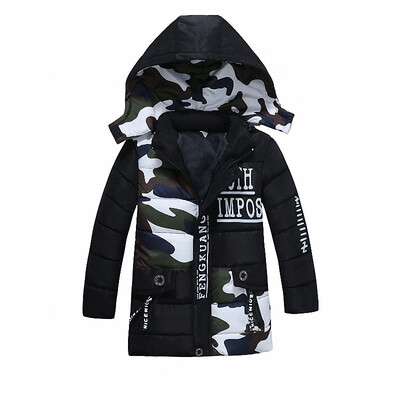 

2019 New Arrival Kid Cotton Warm Coat Children Boys Camouflage Fashion Thicken Hooded Outerwear Jackets Winter