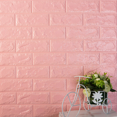 

PE Foam 3D Wall Stickers Brick Pattern Self Adhesive Anti-collision Water-resistant Moistureproof Wallpaper Home Decor Bedroom Liv