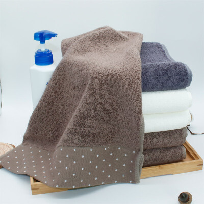 

AOAEA cotton double-sided yarn towel suitable for adult quick-drying soft 3 color strong water absorption antibacterial