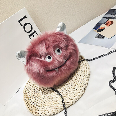 

2018 Halloween Woman Fashion mini cuteness Monster Shoulder bag chain Handbag