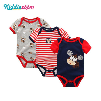 

Baby Girls Clothes Bodysuits Newborn Unicorn Cotton Baby Boys Clothes Rompers Short Sleeve O-Neck Clothing Sets 0-12M 3PCSLot