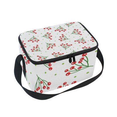 

ALAZA Lunch Box Insulated Lunch Bag Large Cooler Little Cherry Tote Bag