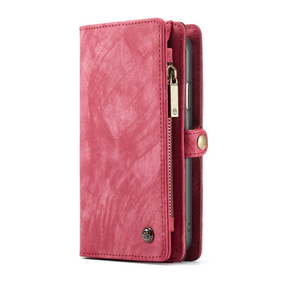 

CaseMe New fashion Phone Case For iphone Xs Max 65 inch Leather Zipper Multifunction Wallet 2 In1 Design phone Full Cover Case
