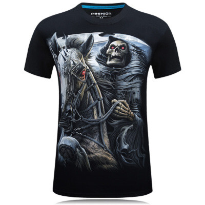 

New Summer Brand large size 3DT-shirt man round collar short sleeve T-shirt men fashion t shirt short sleeves