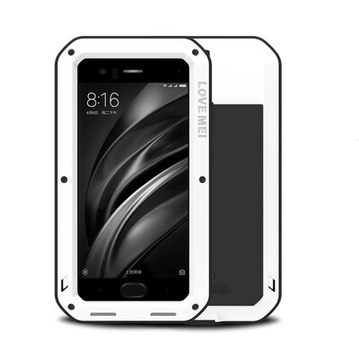 

Aluminum Metal Full Body Protective Case For Xiaomi Mi 6 Mi6 Phone Armor Gorilla Glass Shockproof sFor xiaomi Mi6 Case Mi 6