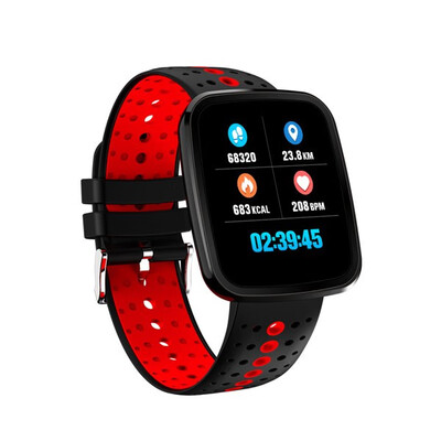 

V6 Heart Rate Monitor Fitness tracker Milan Steel strap Smart Watch High-definition Screen Weather Forecast Smart band