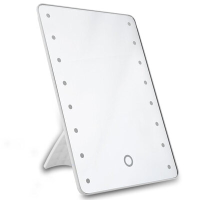 

Fashion 16 LEDs Portable Folding Toilet Lighted Makeup Mirror